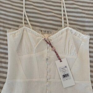 Loveshackfancy linella dress NWT White 2 $495.00